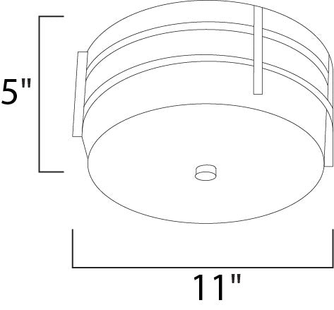 Maxim Lighting 65217WTBM  Luna Led E26 Outdoor Brushed Metal