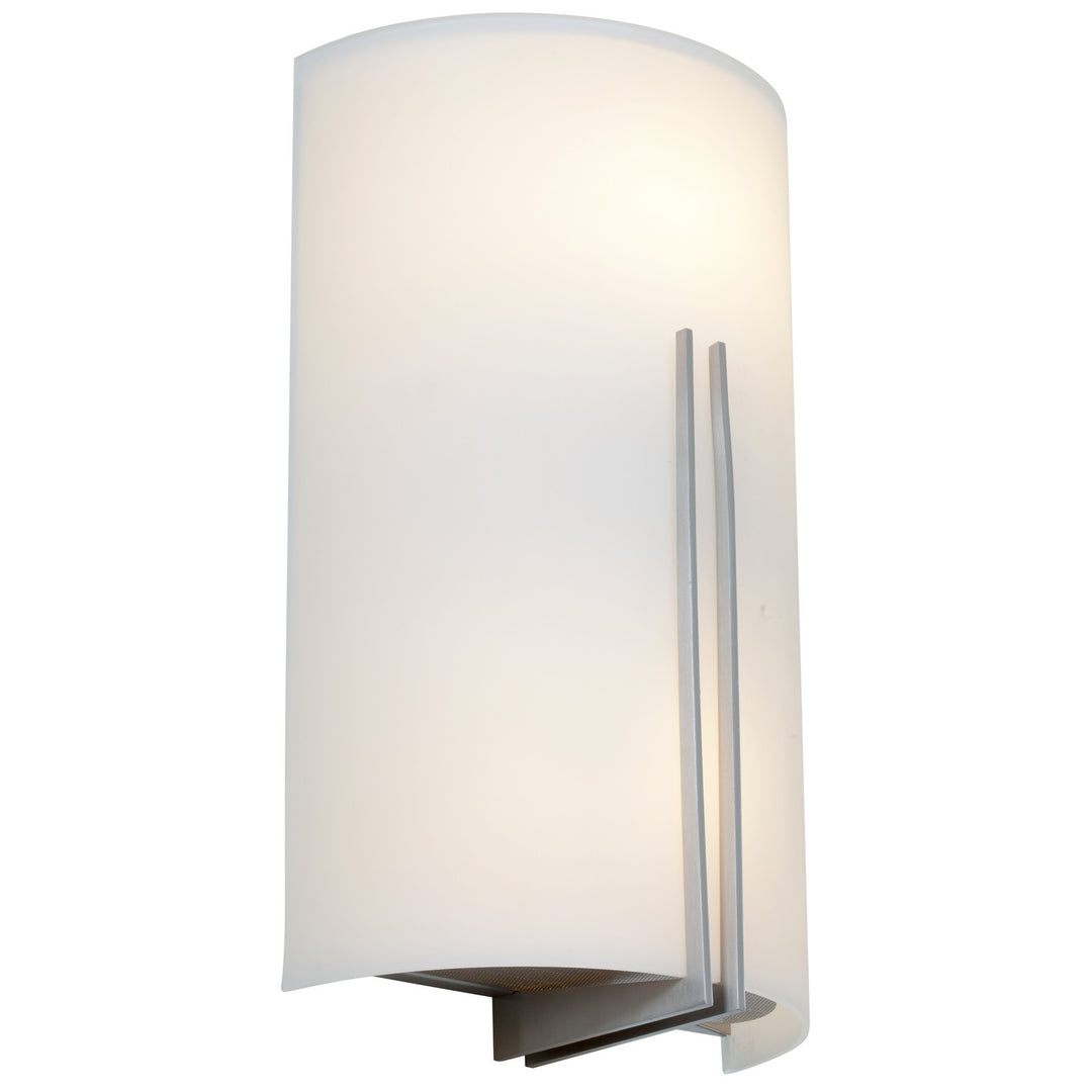 Access Prong 20446LEDD-BS/WHT Wall Sconce Light - Brushed Steel