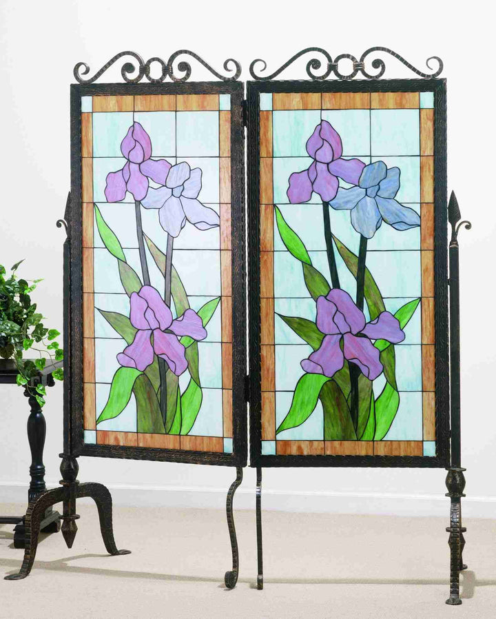 Meyda Tiffany Lighting 65253 Iris Room Divider Furniture Bronze / Dark