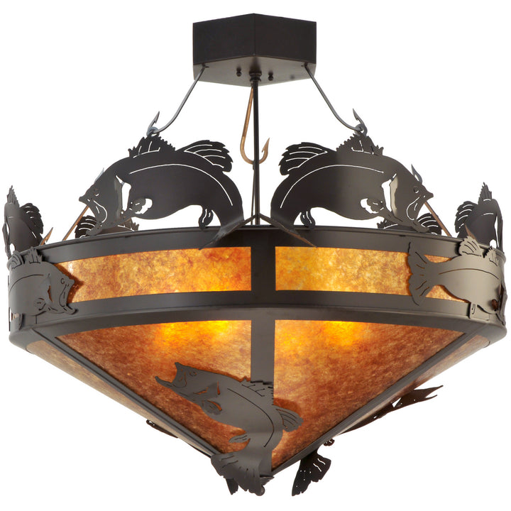 Meyda Tiffany Catch Of The Day 130951 Ceiling Light - Timeless Bronze