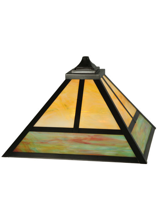 Meyda Tiffany Lighting 132408 T" Mission" Shade Lamp Shade Multicolored