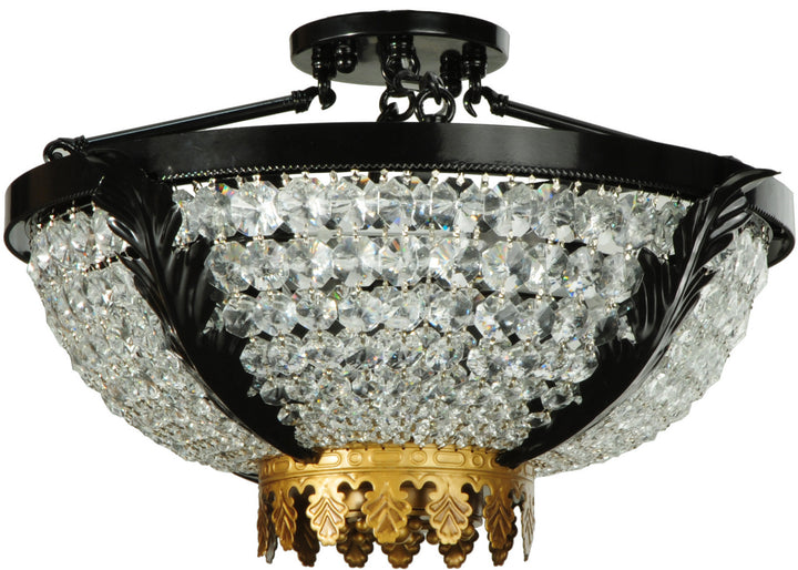 Meyda Tiffany Chrisanne 133099 Ceiling Light - Nickel,Chrome