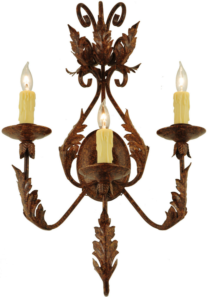 Meyda Tiffany French Elegance 135057 Wall Light - Craftsman Brown