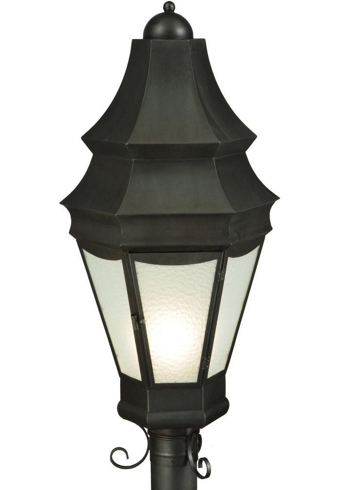 Meyda Tiffany Lighting 135978 Statesboro Two Light Outdoor Street Lamp Outdoor Bronze / Dark