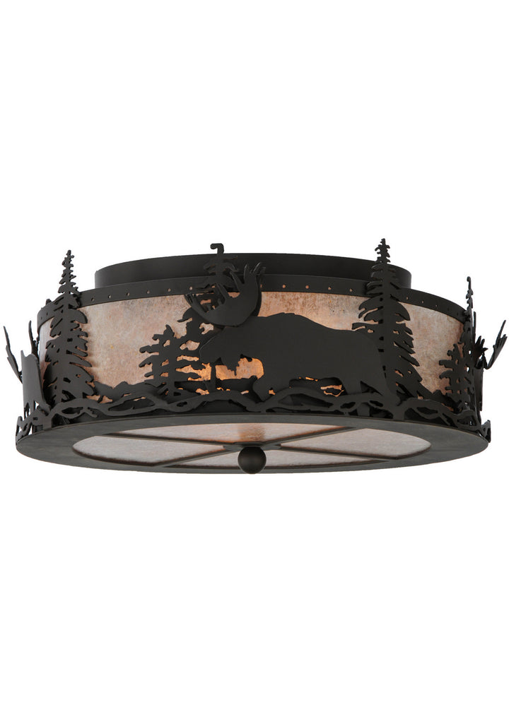 Meyda Tiffany Moose At Dusk 136320 Ceiling Light - Oil Rubbed Bronze
