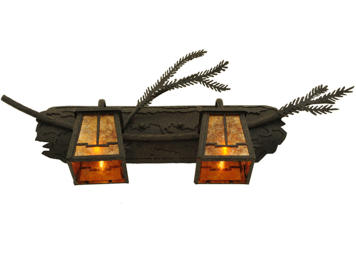 Meyda Tiffany Pine Branch 136511 Bath Vanity Light 25 in. wide - Custom