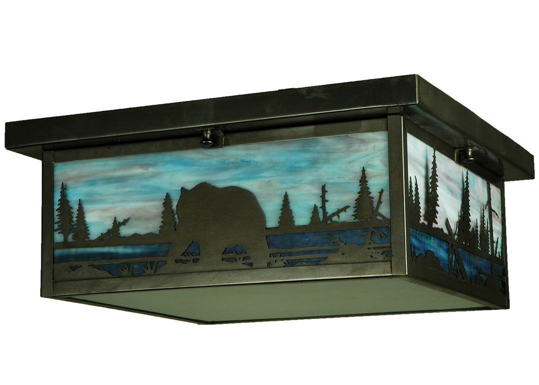 Meyda Tiffany Bear Creek 136988 Ceiling Light - Craftsman Brown
