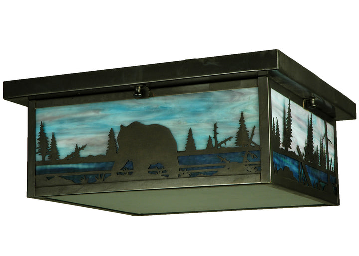 Meyda Tiffany Bear Creek 136988 Ceiling Light - Craftsman Brown