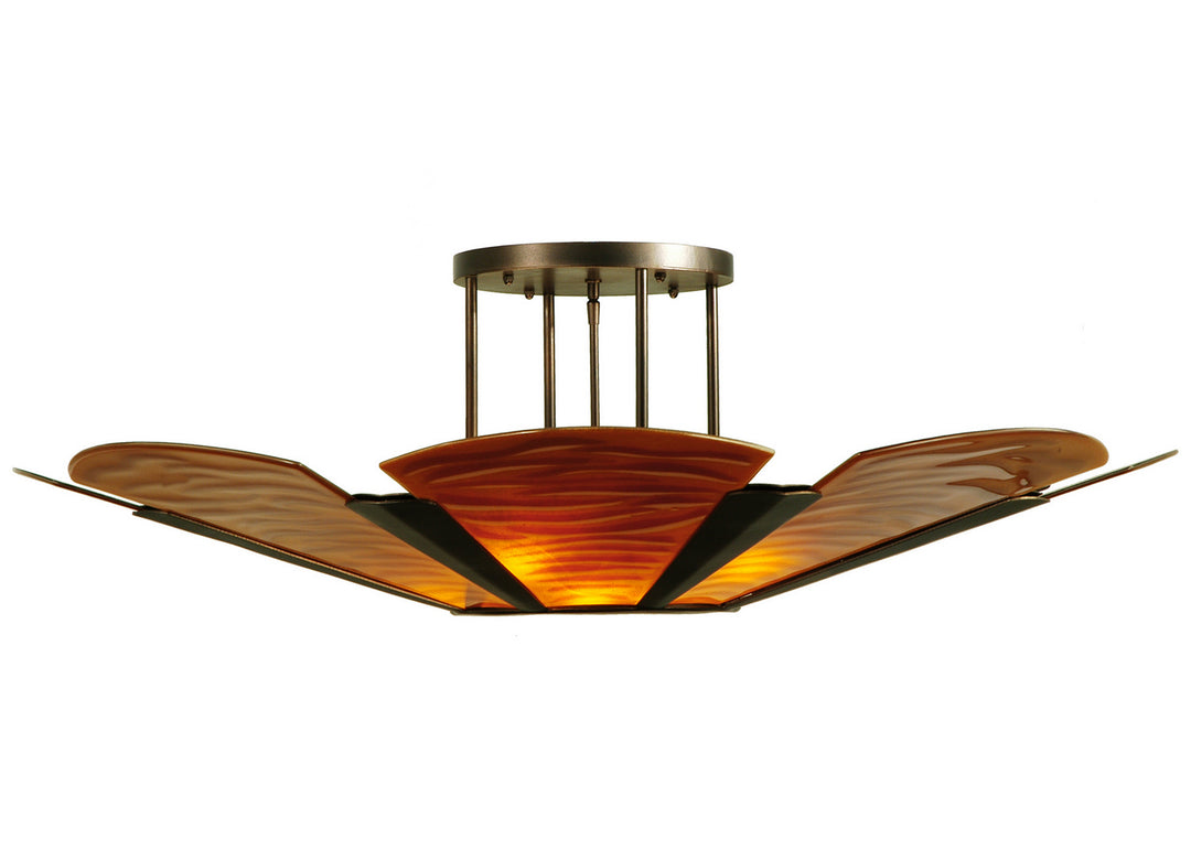 Meyda Tiffany Metro Fusion 137771 Ceiling Light - Mahogany Bronze