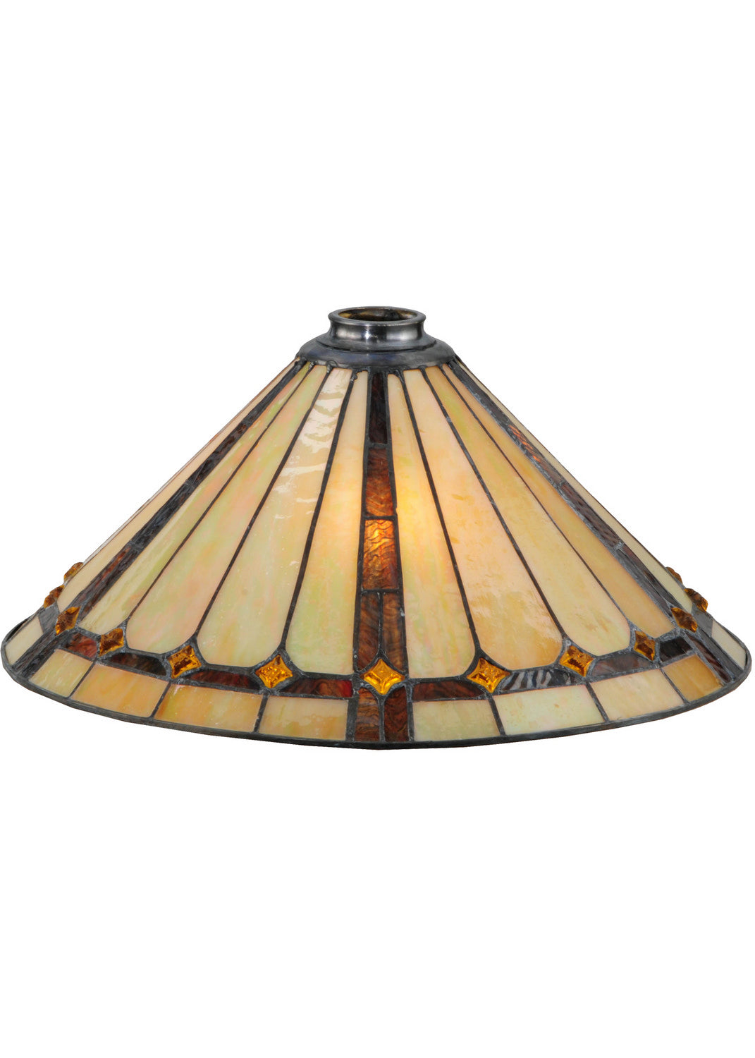 Meyda Tiffany Lighting 137779 Belvidere Shade Lamp Shade Bronze / Dark