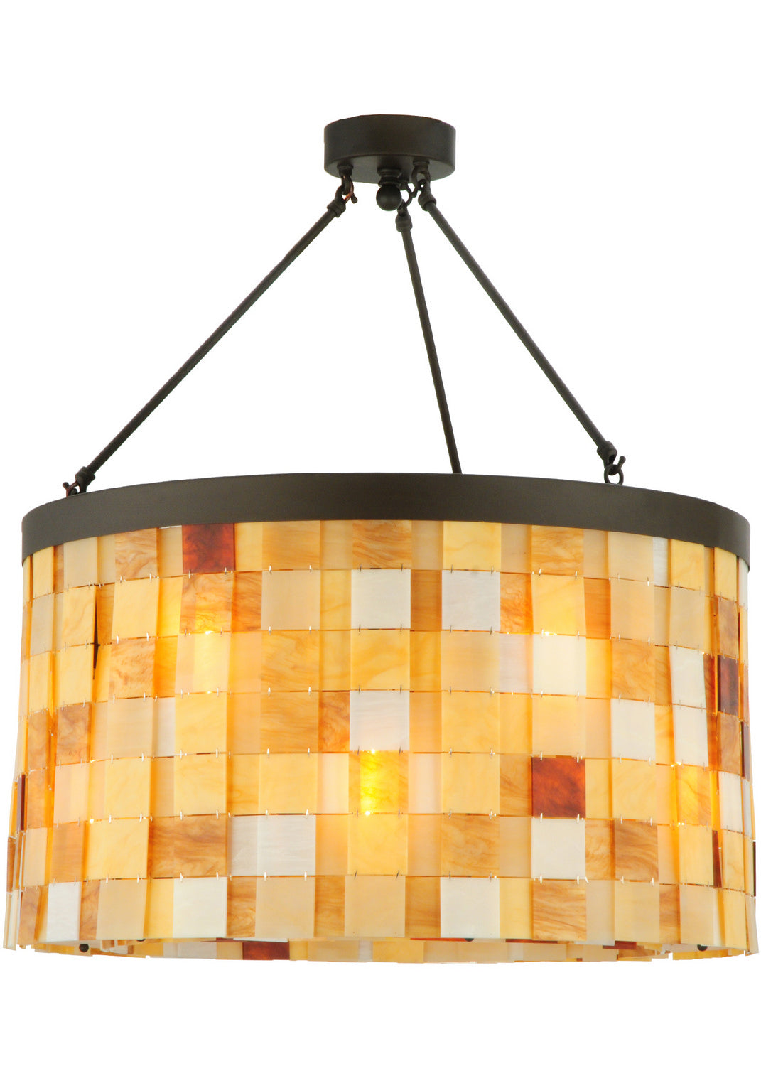 Meyda Tiffany Cilindro 138866 Ceiling Light - Brushed Nickel