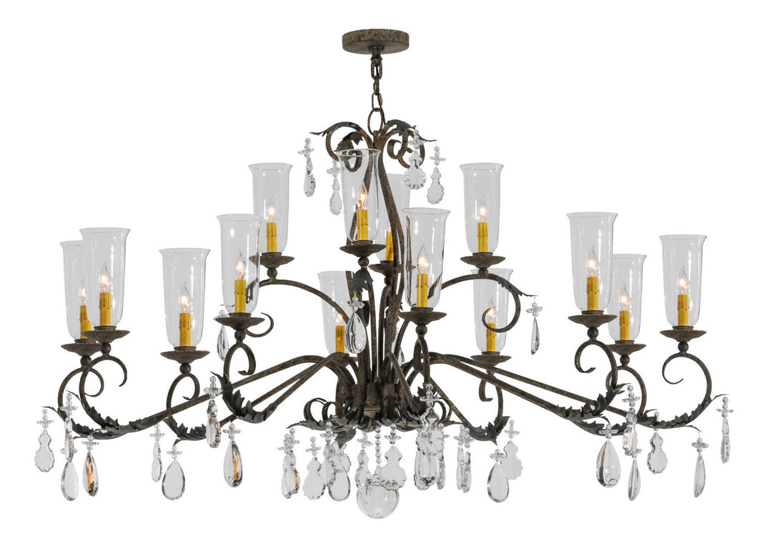 Meyda Tiffany Windsor 138846 Chandelier Light - French Bronzed