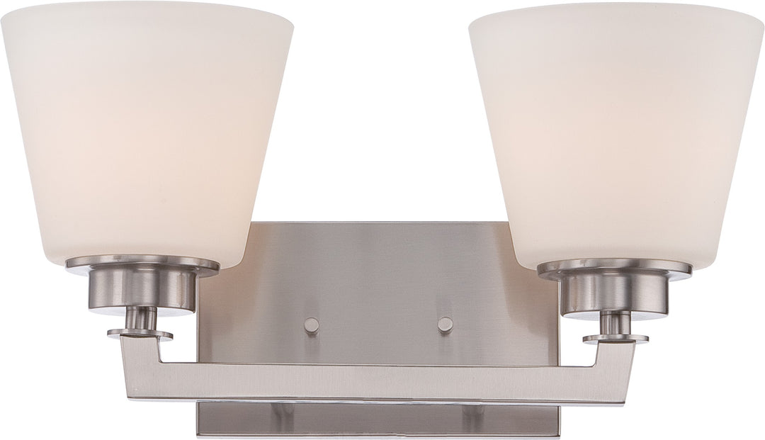 Nuvo Mobili 60-5452 Bath Vanity Light 16 in. wide - Brushed Nickel