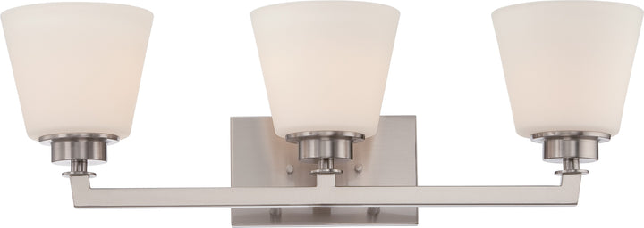 Nuvo Mobili 60-5453 Bath Vanity Light 25 in. wide - Brushed Nickel
