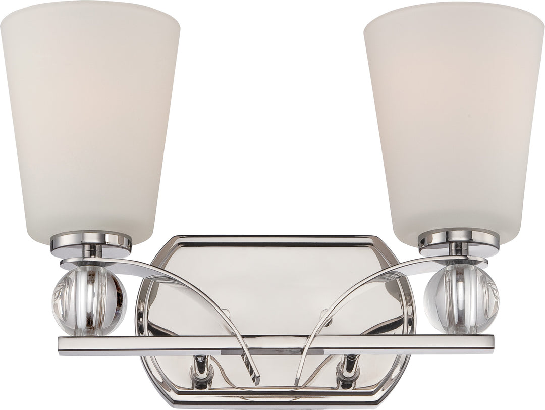 Nuvo Connie 60-5492 Bath Vanity Light 15 in. wide - Polished Nickel