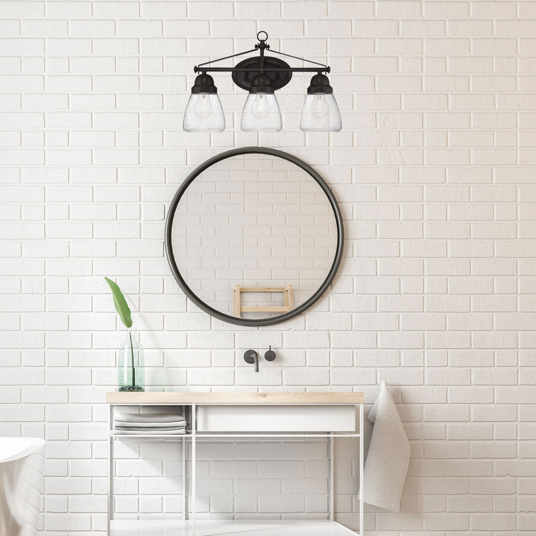 Nuvo Laurel 60-5543 Bath Vanity Light 20 in. wide - Sudbury Bronze