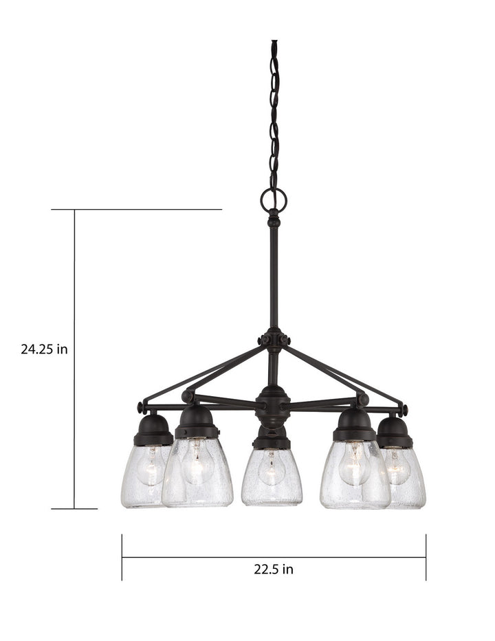 Nuvo Laurel 60-5545 Chandelier Light - Sudbury Bronze