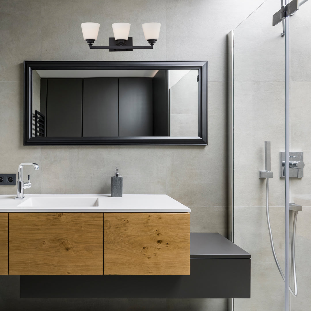 Nuvo Mobili 60-5553 Bath Vanity Light 25 in. wide - Aged Bronze