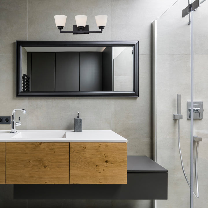 Nuvo Mobili 60-5553 Bath Vanity Light 25 in. wide - Aged Bronze
