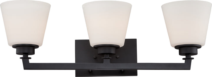 Nuvo Mobili 60-5553 Bath Vanity Light 25 in. wide - Aged Bronze