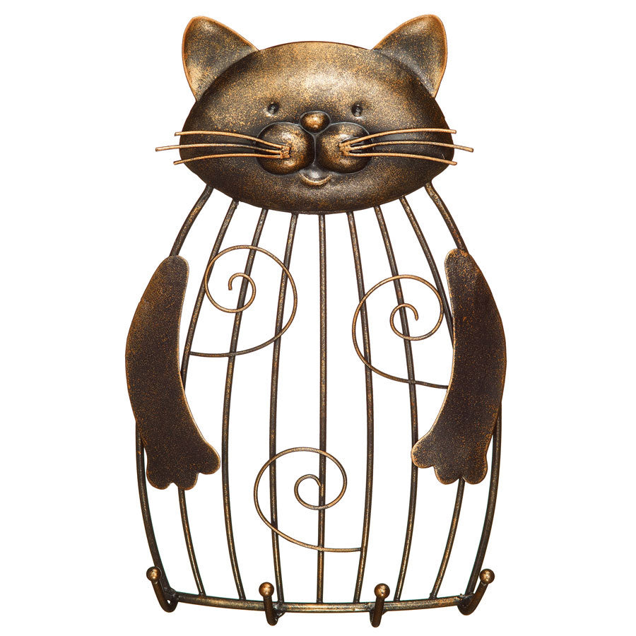 Decoflair & Decoglow DFA2182 Cage Keyring Holder Cage Keyring Holder - Cat Home Decor Bronze / Dark