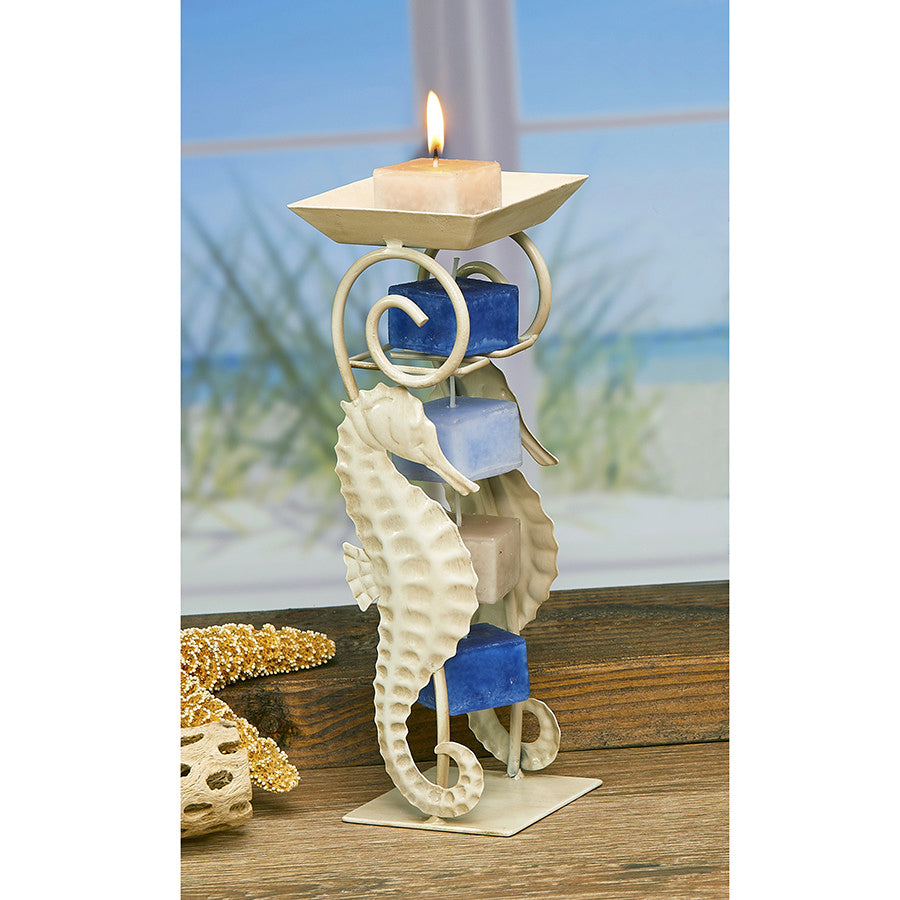 Decoflair & Decoglow NAT4948 Naturals Collection Cor Seahorse Holder Home Decor Light