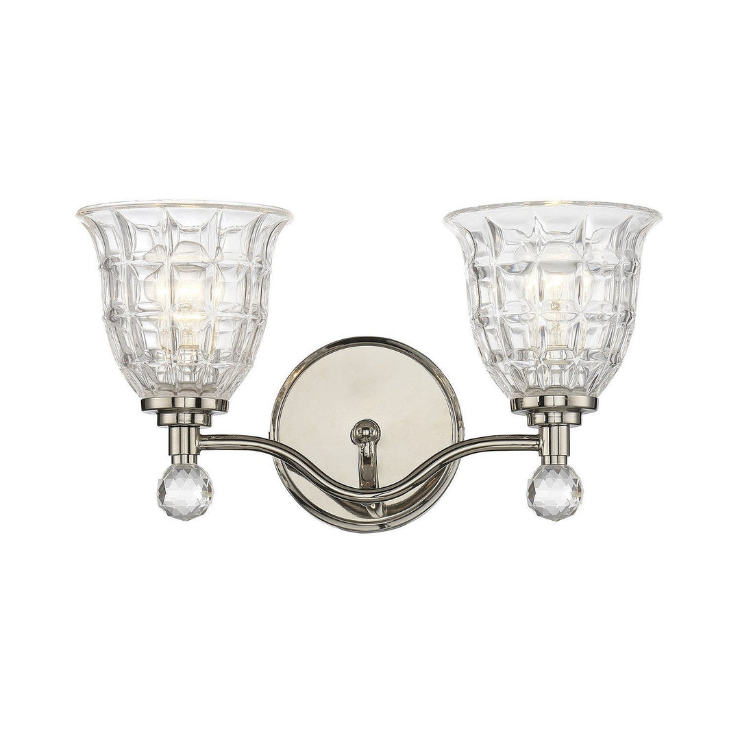 Savoy House Birone 8-880-2-109 Bath Vanity Light 16 in. wide - Polished Nickel