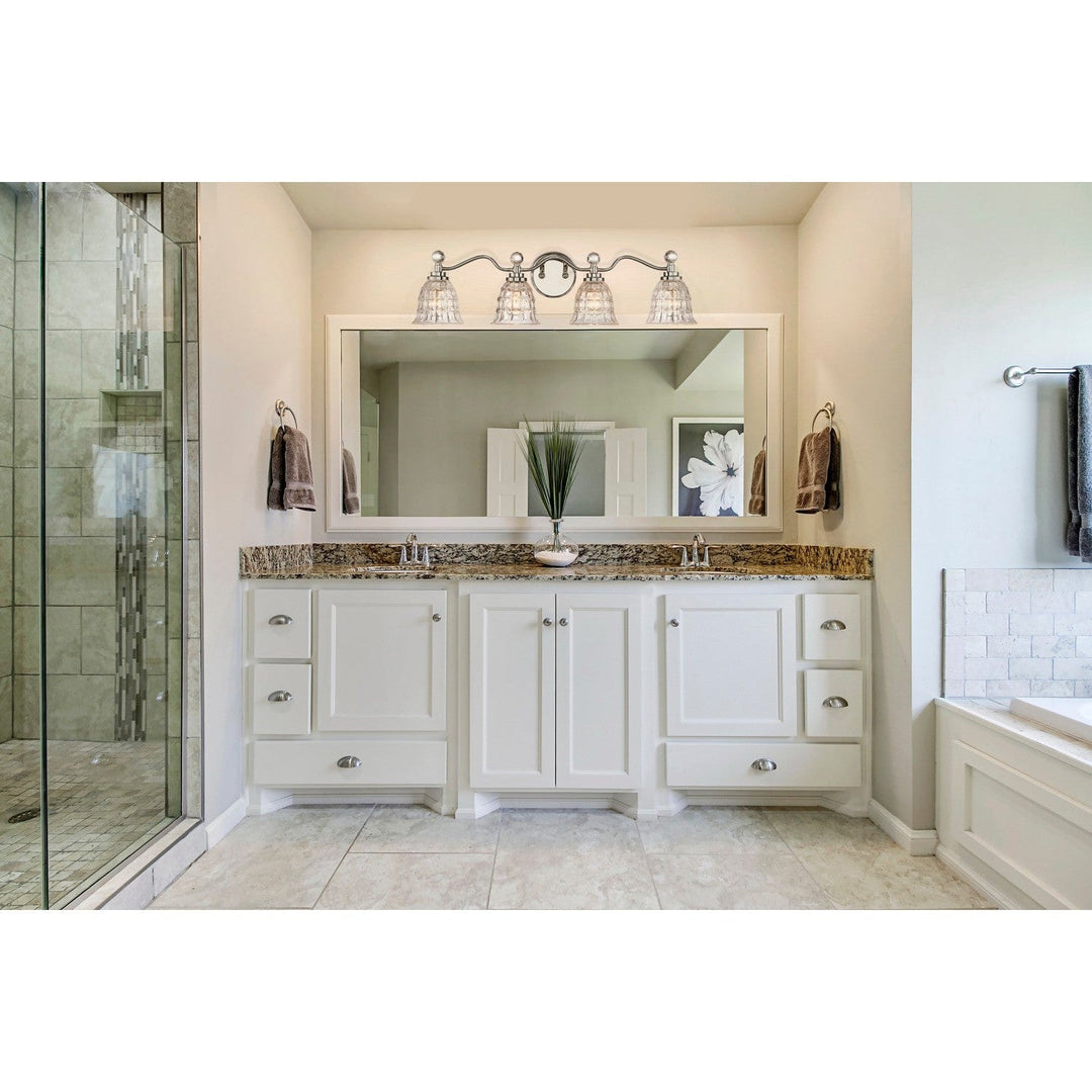 Savoy House Birone 8-880-4-109 Bath Vanity Light 33 in. wide - Polished Nickel