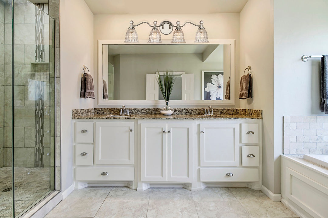Savoy House Birone 8-880-4-109 Bath Vanity Light 33 in. wide - Polished Nickel
