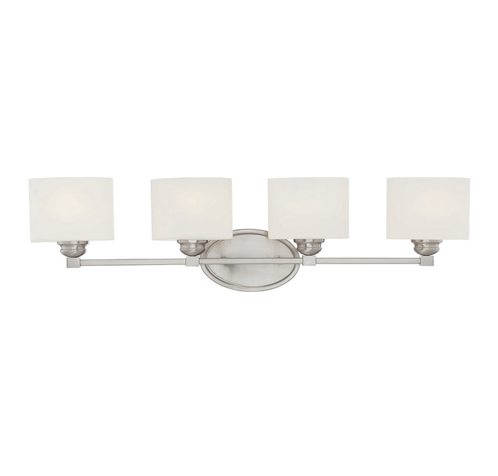 Savoy House Kane 8-890-4-SN Bath Vanity Light 33 in. wide - Satin Nickel