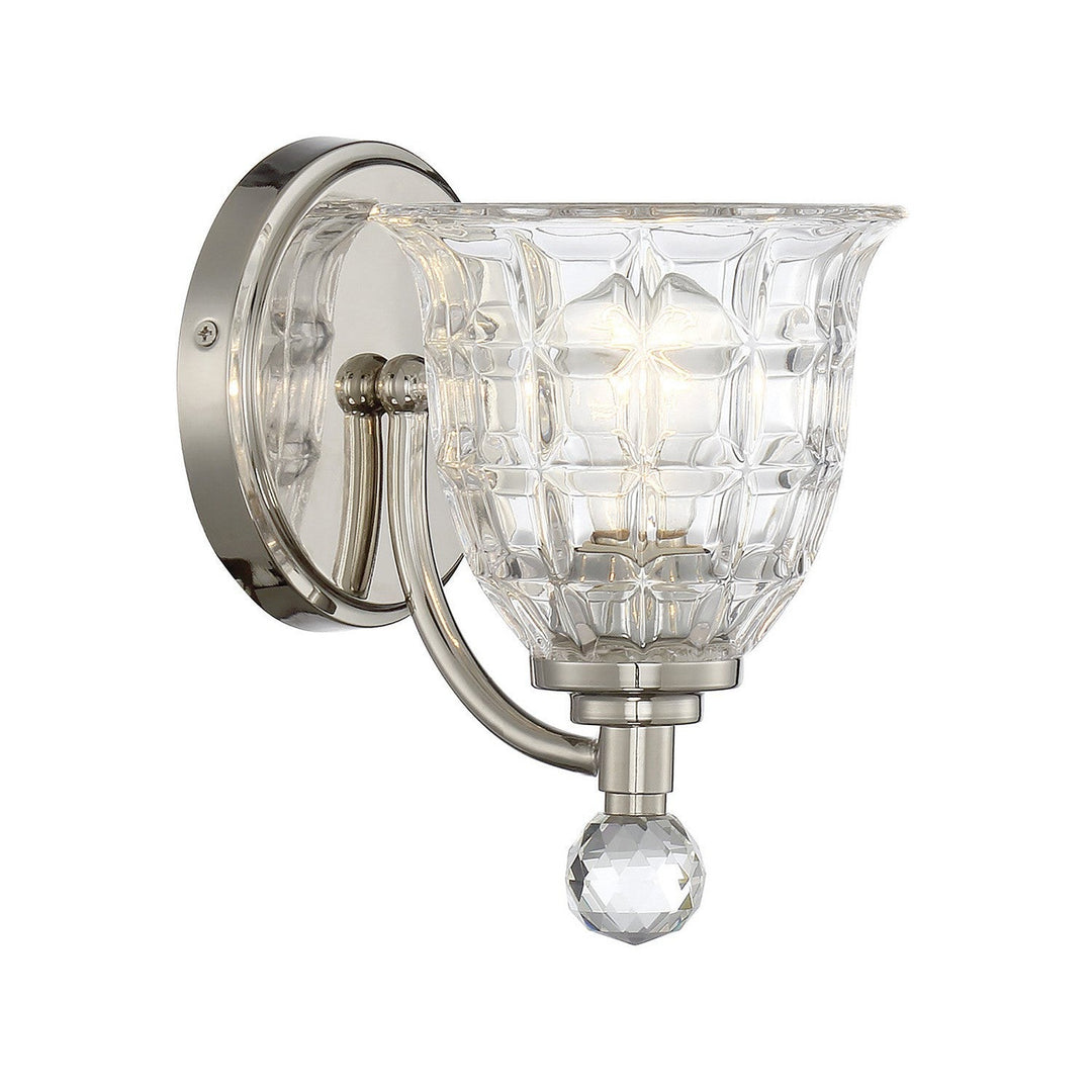 Savoy House Birone 9-880-1-109 Wall Sconce Light - Polished Nickel