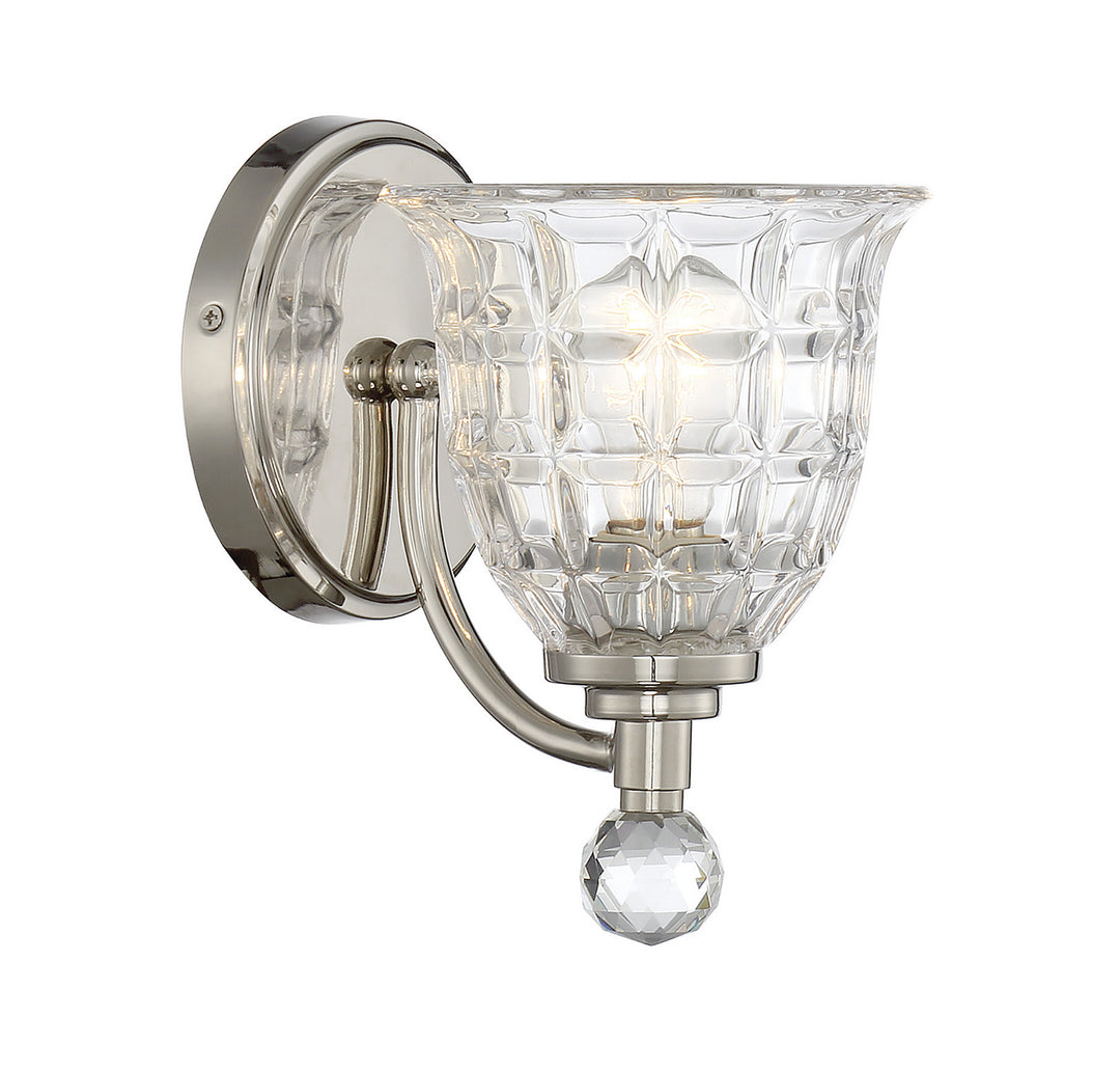 Savoy House Birone 9-880-1-109 Wall Sconce Light - Polished Nickel