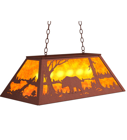 Meyda Tiffany Bear At Lake 65522 Pendant Light - Rust