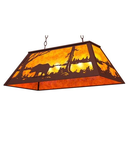 Meyda Tiffany Bear At Lake 65522 Pendant Light - Rust