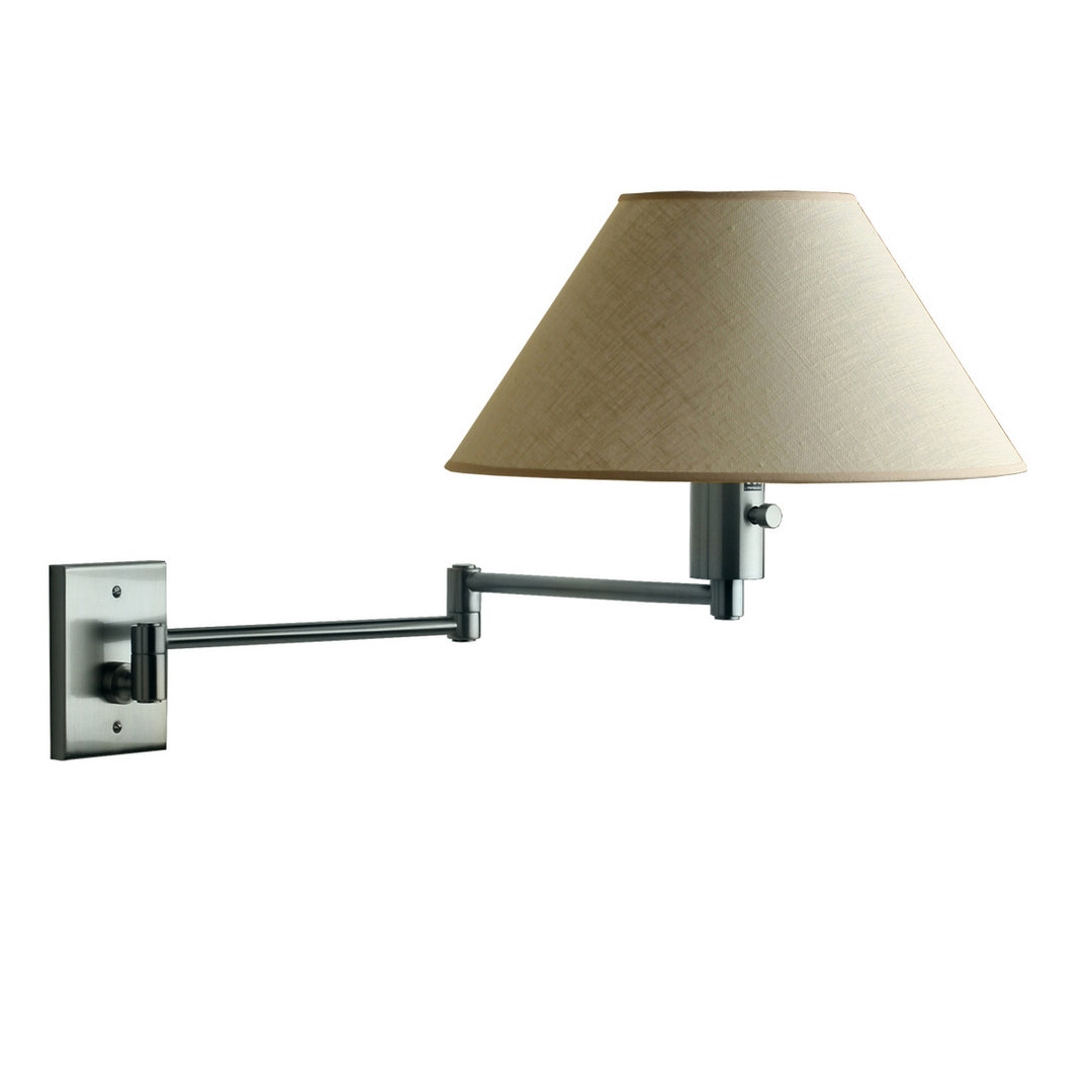 Wpt Design IMAGOPARED-BN Buenos Aires One Light Sconce Lamp Pewter, Nickel, Silver