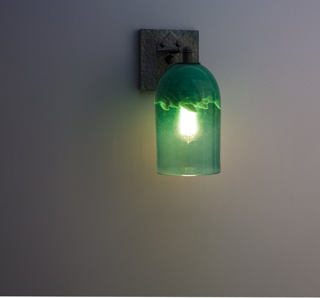 WPT Design Rose ROSE-CRFT-SC-CLGR Wall Light - Wrought Iron