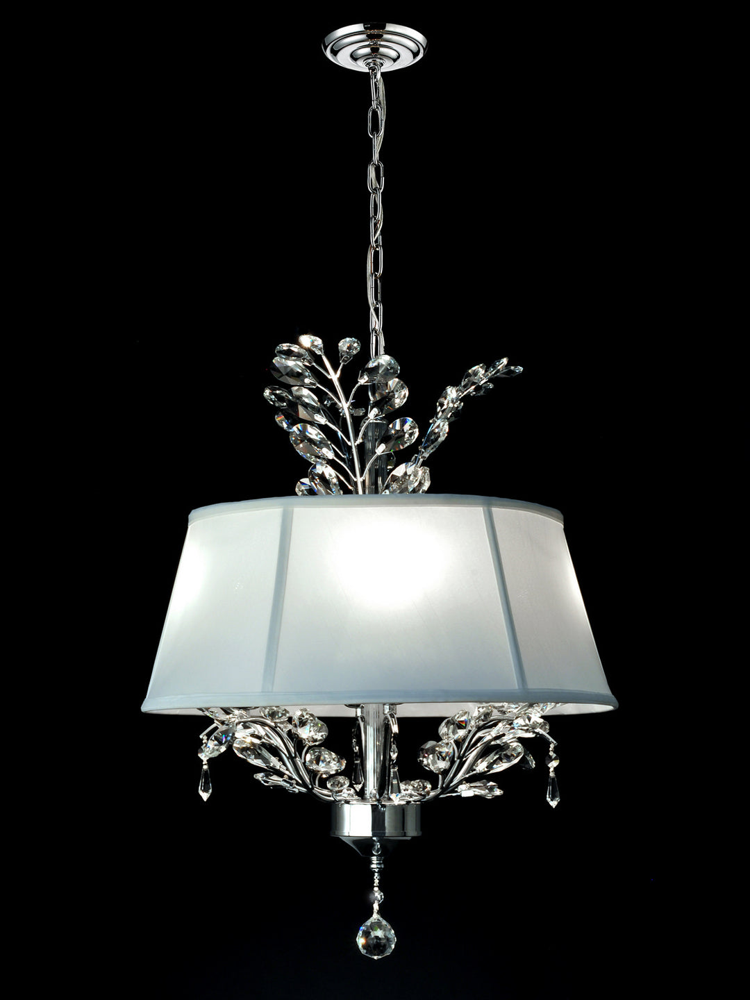 Dale Tiffany Crawford GH14215 Pendant Light - Polished Chrome