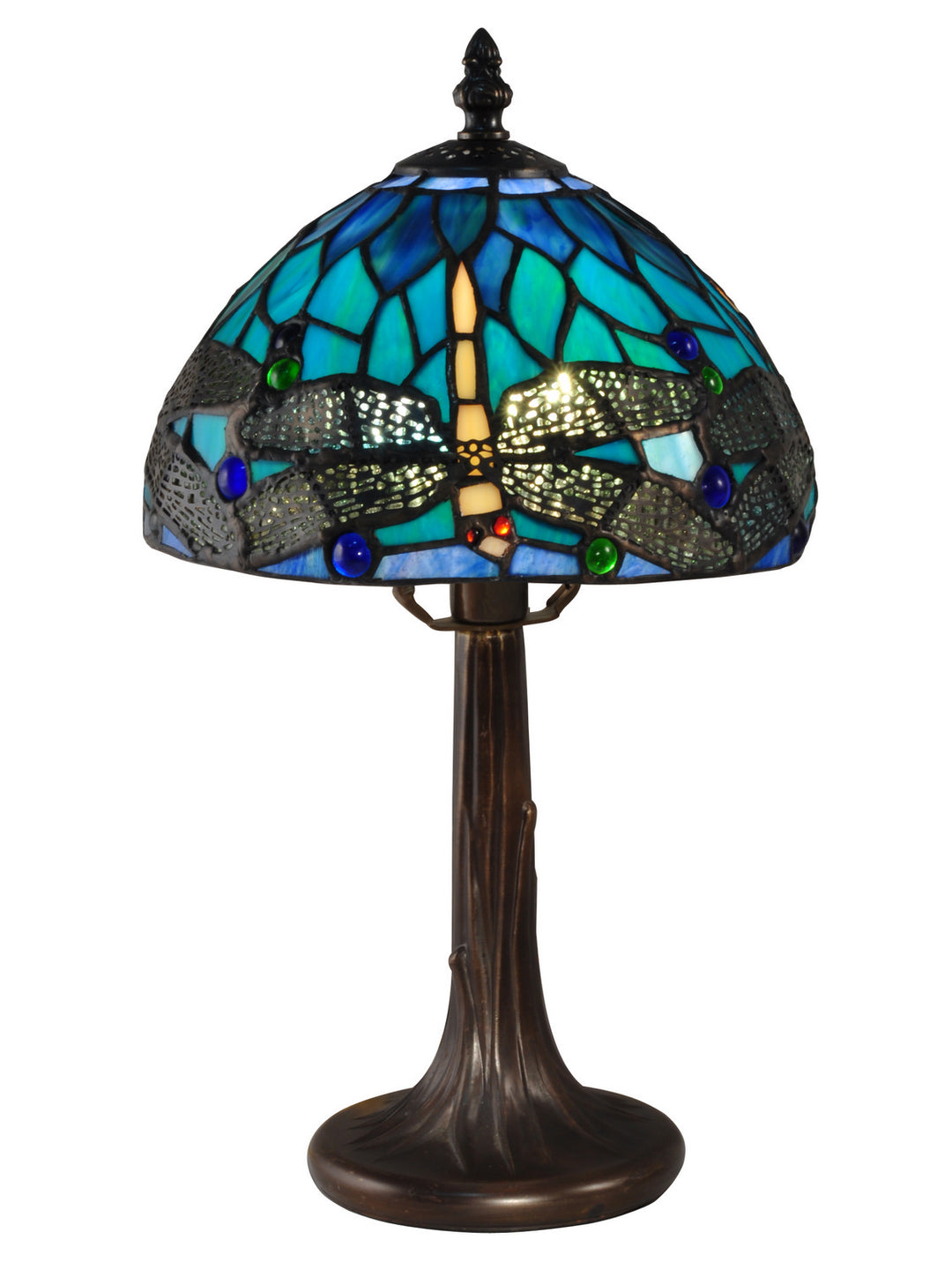 Dale Tiffany TA15048 Dragonfly Lamp Antique Brass