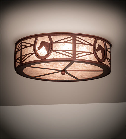 Meyda Tiffany Horseshoe 65663 Ceiling Light - Rust