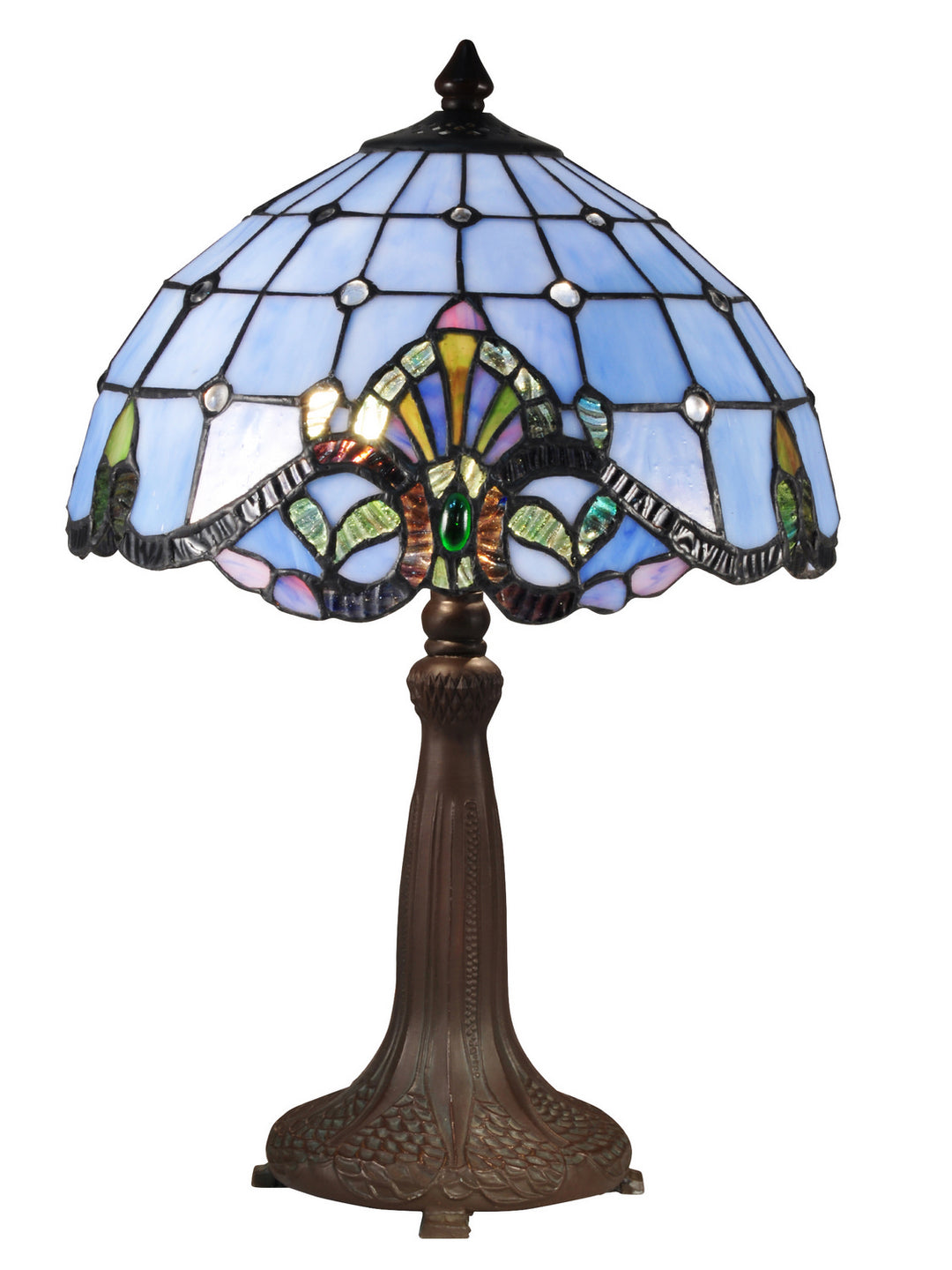 Dale Tiffany TT15090 Baroque Lamp Antique Bronze/Verde