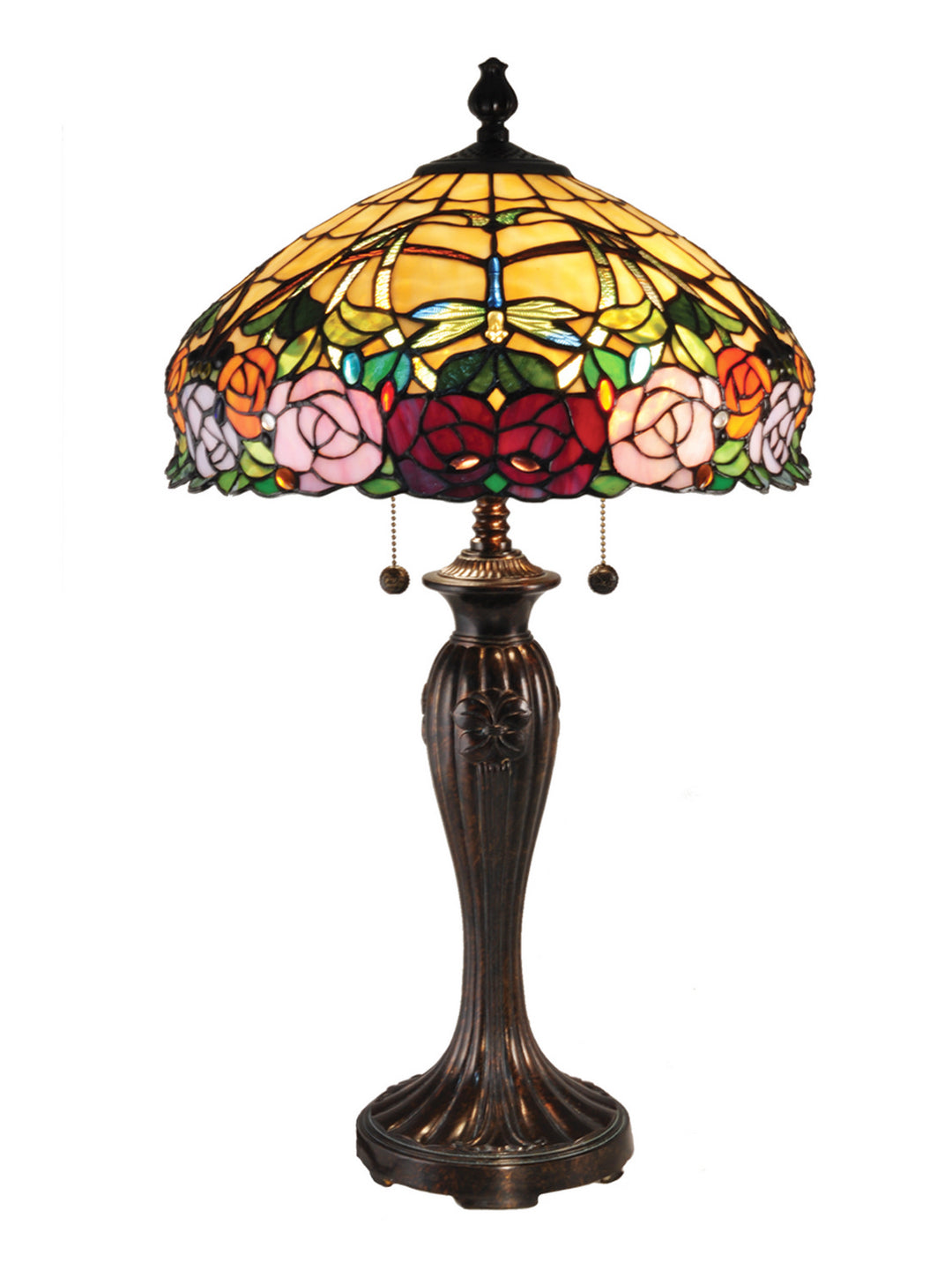 Dale Tiffany TT15097 Zenia Rose Lamp Fieldstone