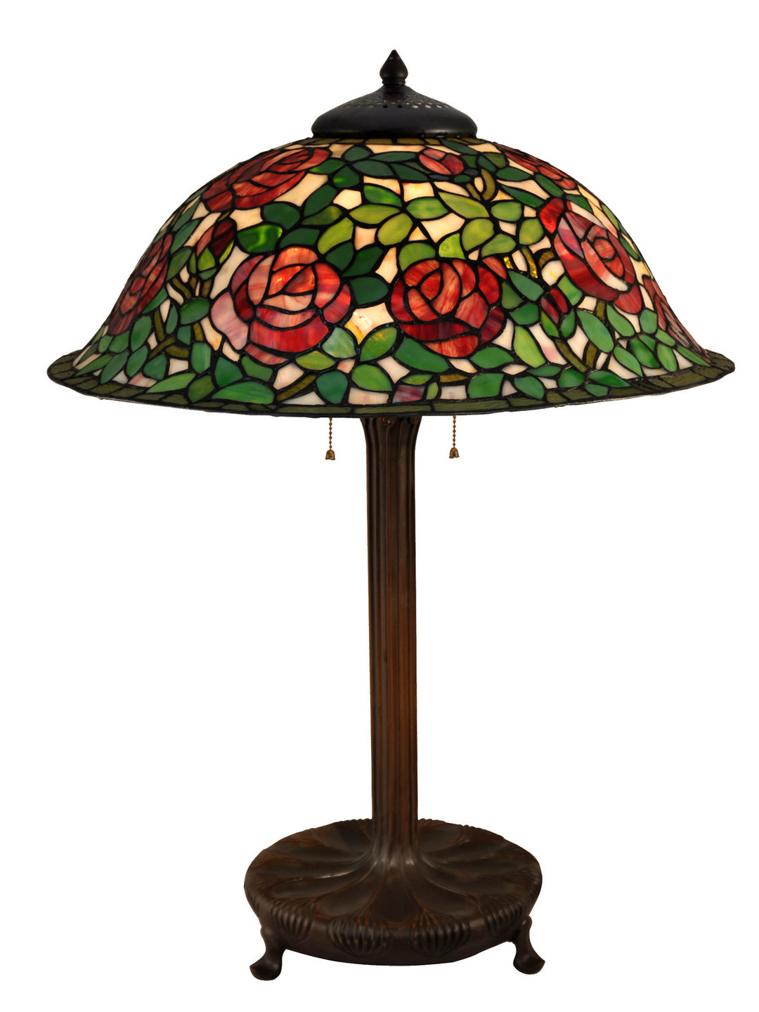 Dale Tiffany TT15105 Rose Bush Lamp Antique Bronze