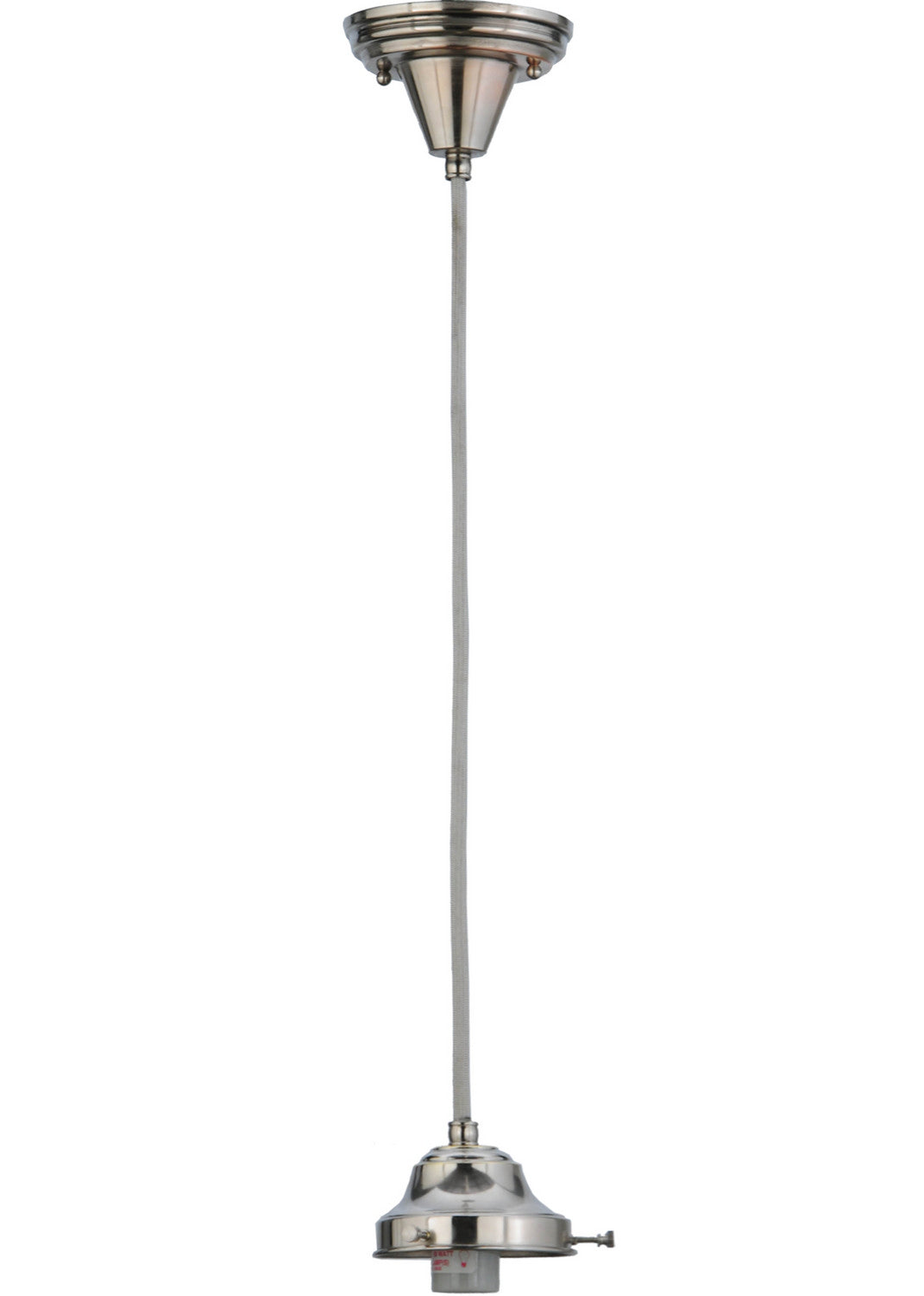 Meyda Tiffany Lighting 101910 Lamp Bases And Fixture Hardware One Light Pendant Hardware Utility Light Polished Nickel