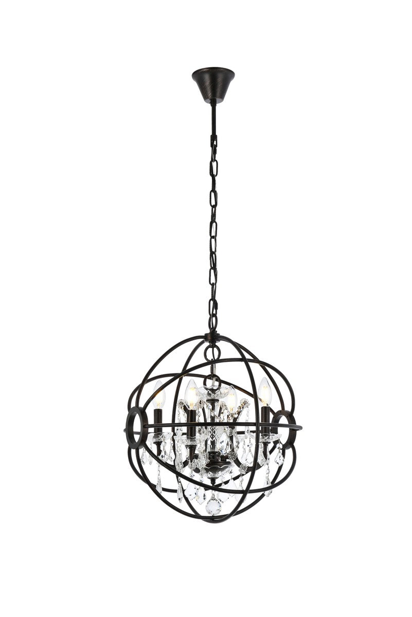 Elegant Geneva 1130D17DB/RC Pendant Light - Dark Bronze