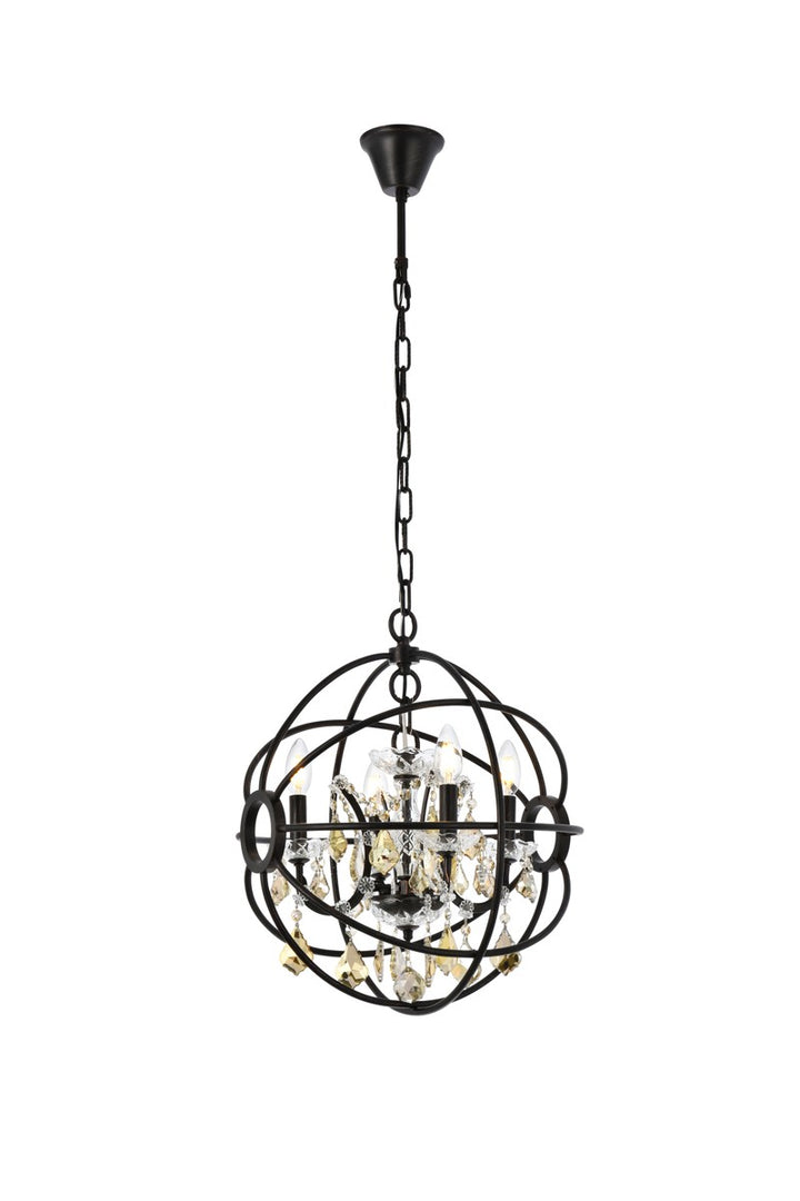 Elegant Geneva 1130D17DB-GT/RC Pendant Light - Dark Bronze