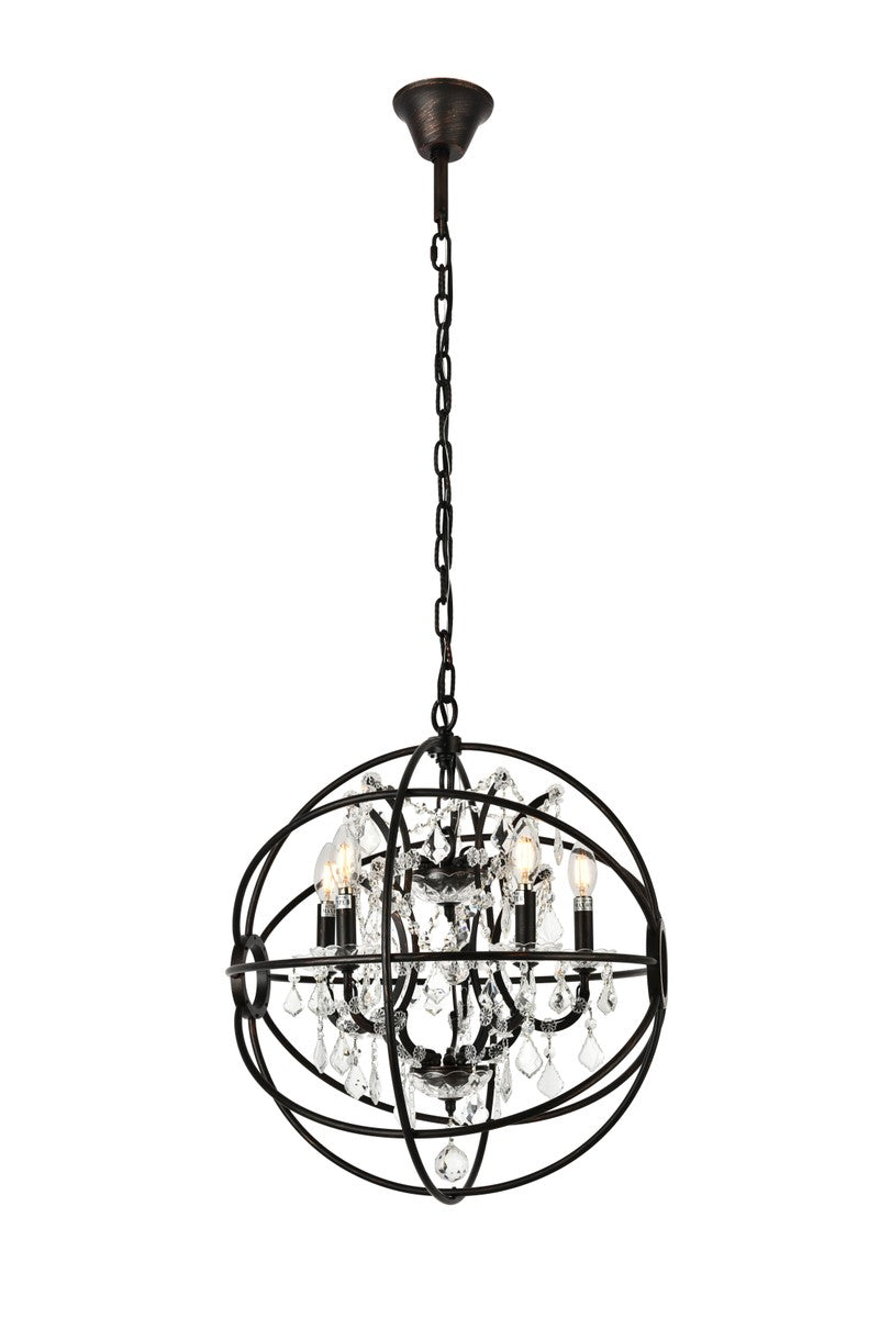 Elegant Geneva 1130D20DB/RC Pendant Light - Dark Bronze