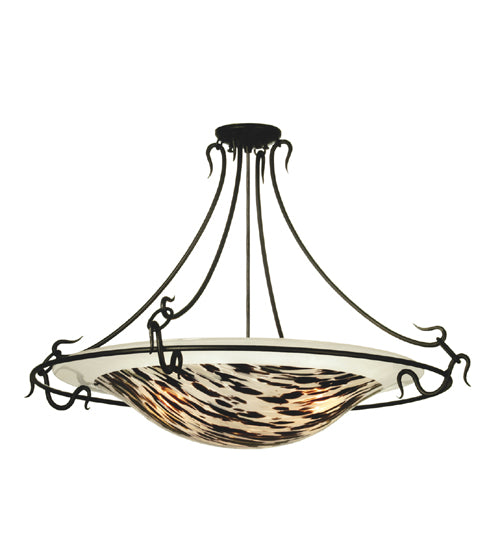 Meyda Tiffany Metro Fusion 65684 Ceiling Light - Murano Spirit/Clear Frost