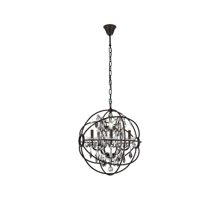 Elegant Geneva 1130D20DB-SS/RC Pendant Light - Dark Bronze