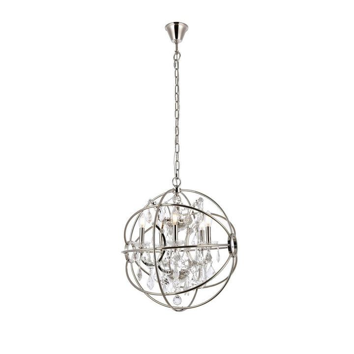 Elegant Geneva 1130D20PN/RC Pendant Light - Polished Nickel