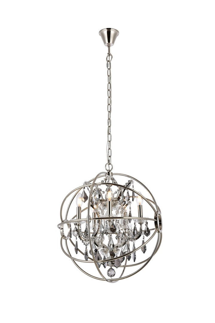 Elegant Geneva 1130D20PN-SS/RC Pendant Light - Polished Nickel